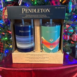 Pendleton 2/20oz. Double wall vacuum, insulated Tumblers. NWT